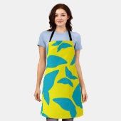 Butterflies Bright Bold eklektische Küche Schürze (Getragen)