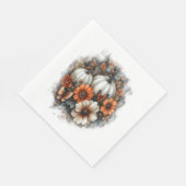 Butterflies Country Pumpkin Serviette (Ecke)