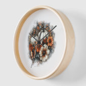 Butterflies Country Pumpkin Uhr (Winkel)