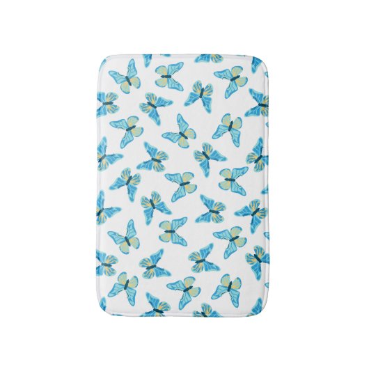 Butterflies Custom Colors Graphic Badematte (Vorderseite Vertikal)