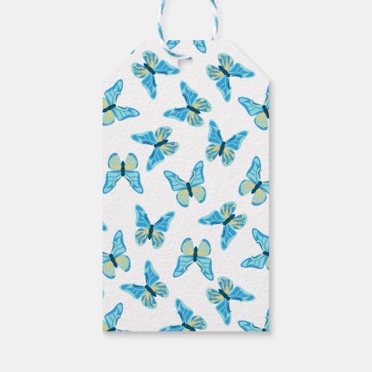 Butterflies Custom Colors Graphic Geschenkanhänger (Rückseite)