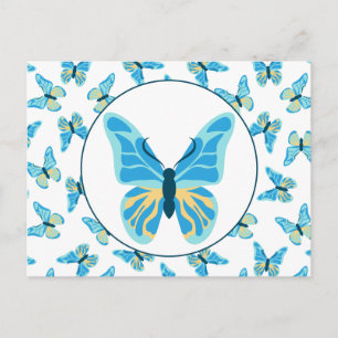 Butterflies Custom Colors Graphic Postkarte