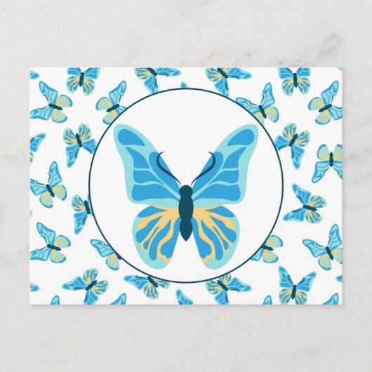 Butterflies Custom Colors Graphic Postkarte (Vorderseite)