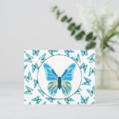 Butterflies Custom Colors Graphic Postkarte (Stehend Vorderseite)