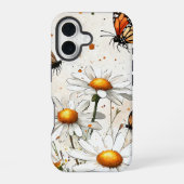 Butterflies & Daisis - Kerngehäuse iPhone 16 Hülle (Rückseite)