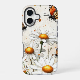 Butterflies & Daisis - Kerngehäuse iPhone 16 Hülle