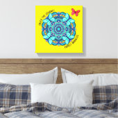 butterflies enjoy the jouney Wood Wall Art Leinwanddruck (Insitu (Schlafzimmer))