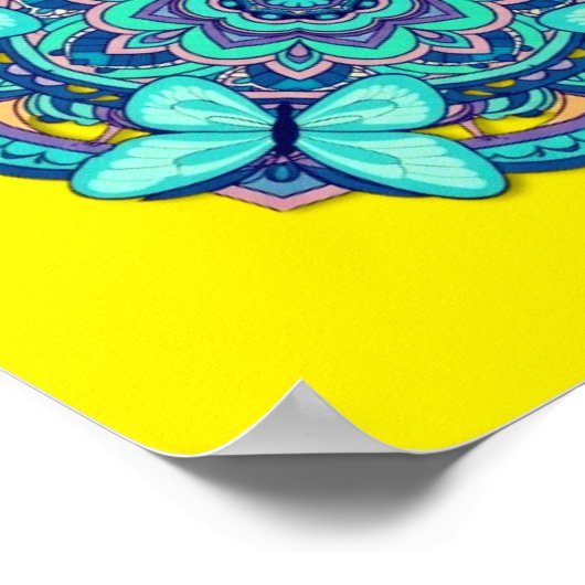 butterflies enjoy the jouney Wood Wall Art Poster (Ecke)