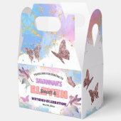 Butterflies Fairy Gold Glitter 11th Birthday Party Geschenkschachtel (Offen)