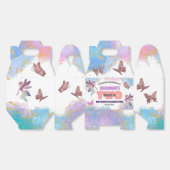 Butterflies Fairy Gold Glitter 2nd Birthday Party Geschenkschachtel (Ungeklappt)