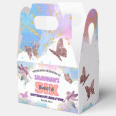 Butterflies Fairy Gold Glitter 6th Birthday Party Geschenkschachtel (Offen)