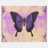 Butterflies Fleece Blanket (Vorderseite (Horizontal))