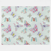 Butterflies Fleece Blanket (Vorderseite (Horizontal))