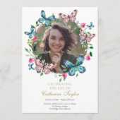 Butterflies Foto Beerdigungsordnung Programm (Vorderseite)