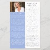 BUTTERFLIES FOTO Memorial Service Program (Rückseite)