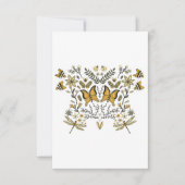 Butterflies Garden Einladung (Vorderseite)