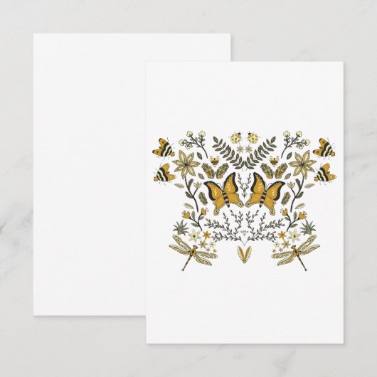 Butterflies Garden Einladung (Vorne/Hinten)