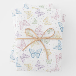 Butterflies Geburtstagsparty Shower Wedding Geschenkpapier Set