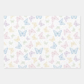 Butterflies Geburtstagsparty Shower Wedding Geschenkpapier Set (Vorderseite)