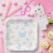 Butterflies Geburtstagsparty Shower Wedding Pappteller (Party)