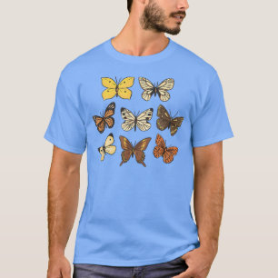 Butterflies in autumn design for nature lovers  T-Shirt