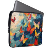 Butterflies in Motion – Expressive Abstract Flight Laptopschutzhülle (Vorne Rechts)