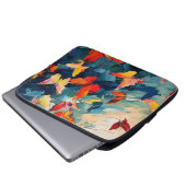 Butterflies in Motion – Expressive Abstract Flight Laptopschutzhülle (Vorne Knopf)