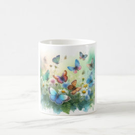 Butterflies in the Meadow REF261 - Watercolor by J Kaffeetasse