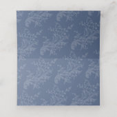 Butterflies inked hand art blue wedding guest  platzkarte (Innenseite Aufgefaltet)