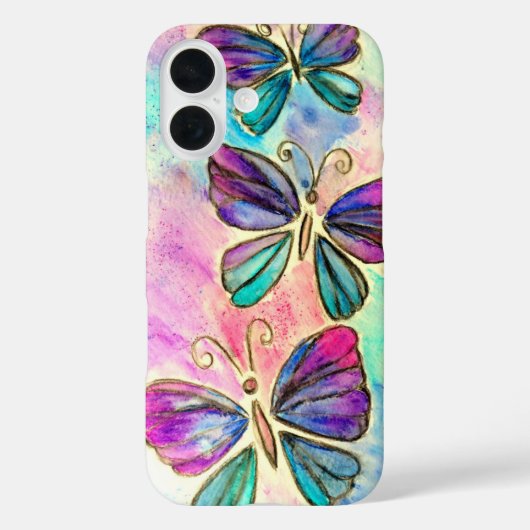 Butterflies iPhone Case (Rückseite)
