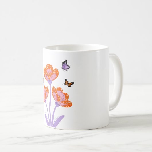 Butterflies Kaffeetasse (VorderseiteRechts)