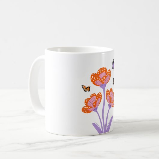 Butterflies Kaffeetasse (Vorderseite Links)