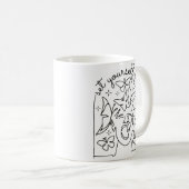 BUTTERFLIES KONTINUIERLICHES LINE-SET SELBST KOSTE KAFFEETASSE (VorderseiteRechts)