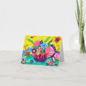 Butterflies & Ladybugs Note Card Karte (Vorderseite)