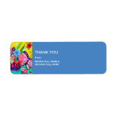 Butterflies & Ladybugs Wedding Dankeschön Label (Vorne)