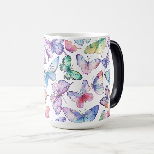 Butterflies Magic Color Changing Tasse (VorderseiteRechts)