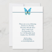 Butterflies Muster benutzerdefinierte Farben Grafi Einladung (Vorderseite)