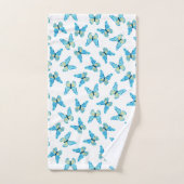 Butterflies Muster Custom Colors Graphic Badhandtuch Set (Handtuch)