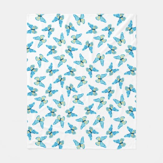Butterflies Muster Custom Colors Graphic Fleecedecke (Vorderseite)