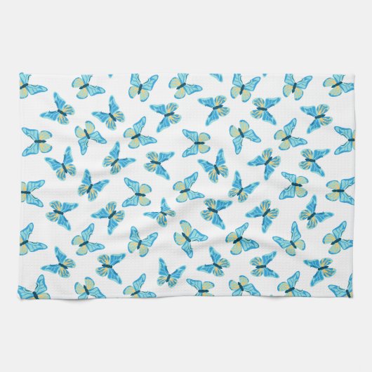 Butterflies Muster Custom Colors Graphic Geschirrtuch (Horizontal)