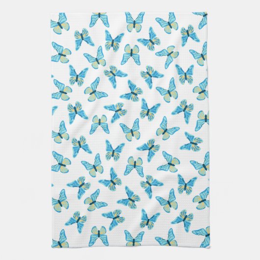 Butterflies Muster Custom Colors Graphic Geschirrtuch (Vertikal)