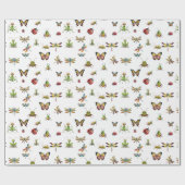 Butterflies n' Bugs Geschenkpapier (Flach)