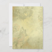 Butterflies Natemed Geburtstagsparty Einladung (Rückseite)