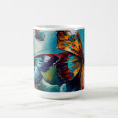 Butterflies Ölgemälde Art Design 1 Kaffeetasse (Mittel)