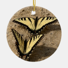 Butterflies on the Beach Keramik Ornament