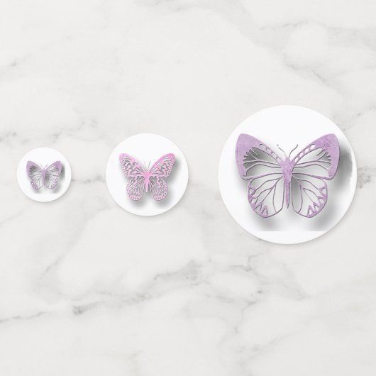 Butterflies Party Confetti Konfetti (Rückseiten)