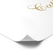 Butterflies Photo Funeral Celebration Of Life Sign Poster (Ecke)