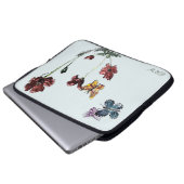 Butterflies Poppies Personalisiert floral Laptopschutzhülle (Vorne Knopf)