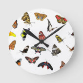 BUTTERFLIES RUNDE WANDUHR (Vorderseite)