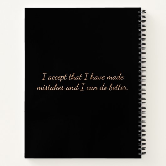 Butterflies Shadow Work Journal Spiral Notebook Notizblock (Rückseite)